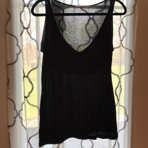 Black old navy tank with ruffle